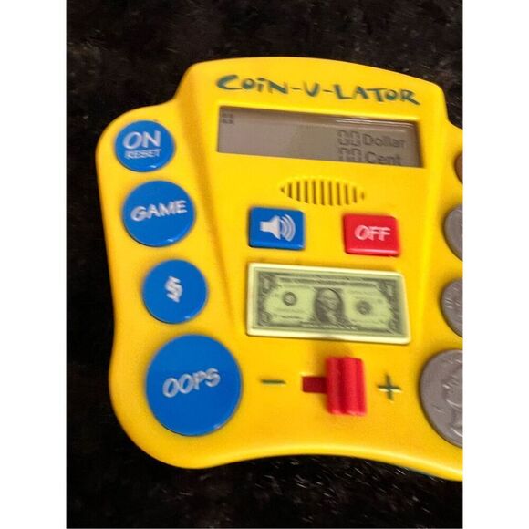 Coin-U-Lator Coin Counting Calculator Game Electronic Educational Toy Kids VTG - Picture 2 of 6